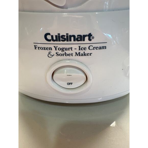 Cuisinart Ice Cream Maker ICE-20 White Replacement Base (ICE20)(ICE21) - Tested - Picture 3 of 7
